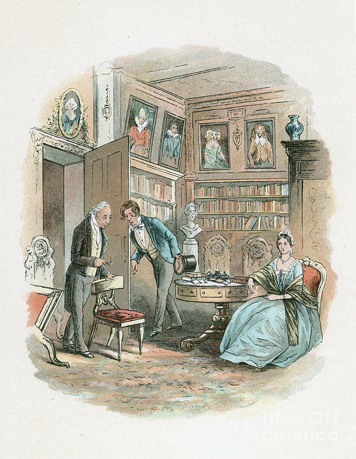 Scene From Bleak House By Charles Drawing by Print Collector