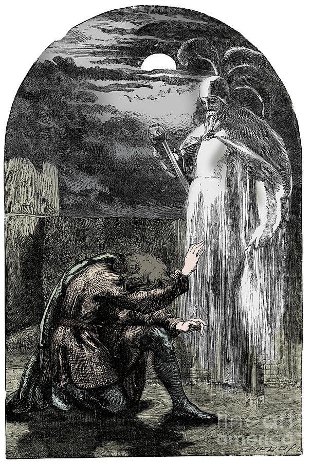 Scene From Shakespeares Hamlet Drawing by Print Collector
