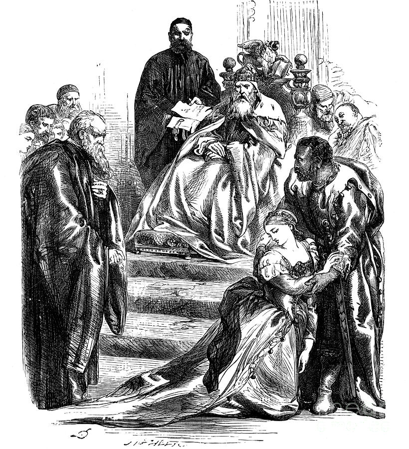 Scene From Shakespeares Othello, 19th Drawing by Print Collector