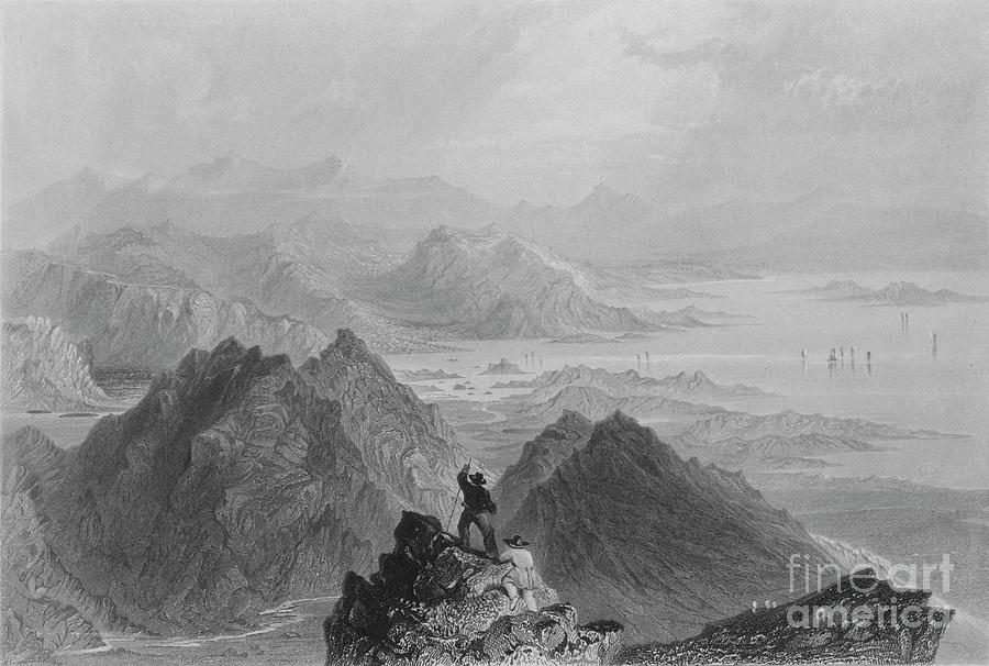 Scene From Sugar-loaf Mountain, C1840 Drawing by Print Collector