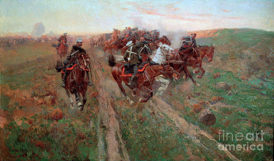 Scene From The Battle Of Kuryuk-dara Drawing by Heritage Images