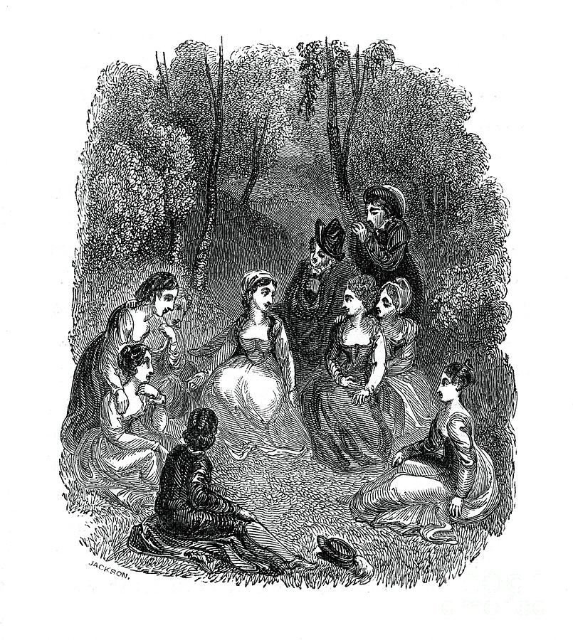 Scene From The Introduction Drawing by Print Collector