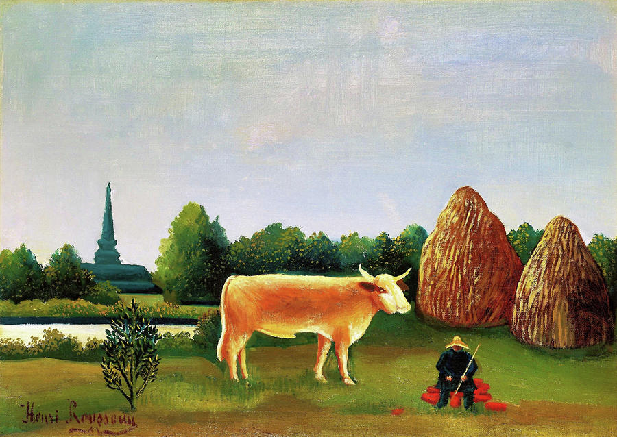 Henri Rousseau Painting - Scene in Bagneux on the Outskirts of Paris - Digital Remastered Edition by Henri Rousseau