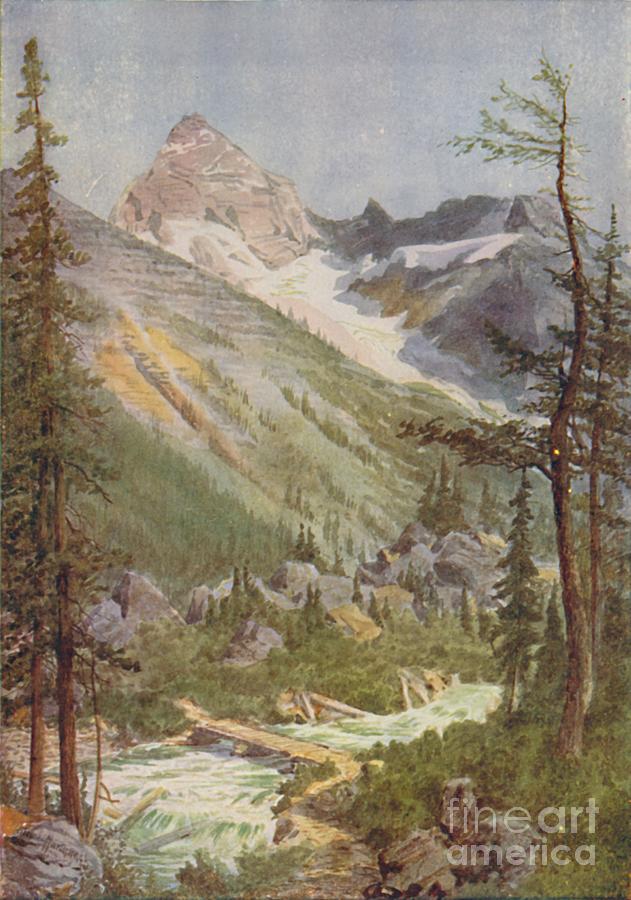 Scene In The Rocky Mountains Drawing by Print Collector
