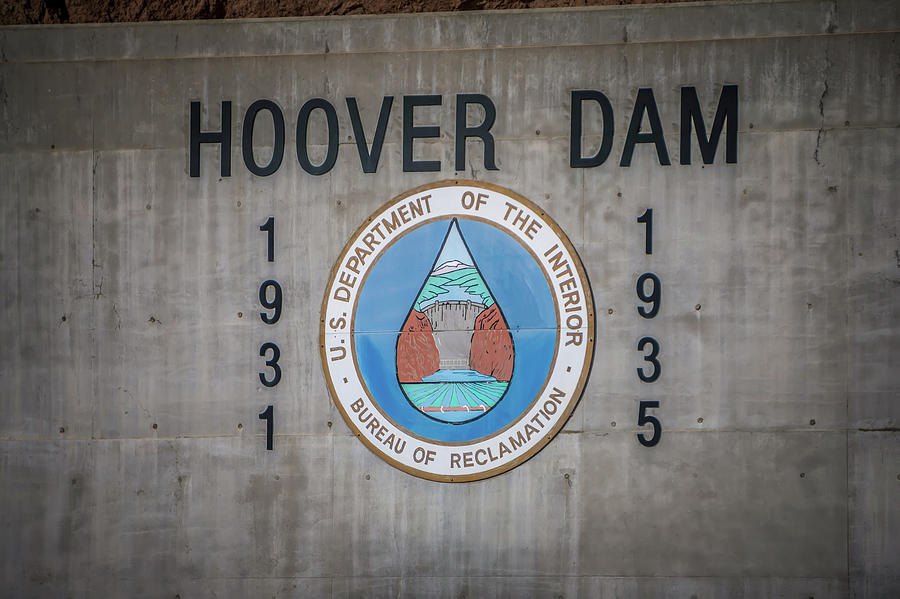scenes around Hoover dam and  Mike OCallaghan - Pat Tillman Mem Photograph by Alex Grichenko