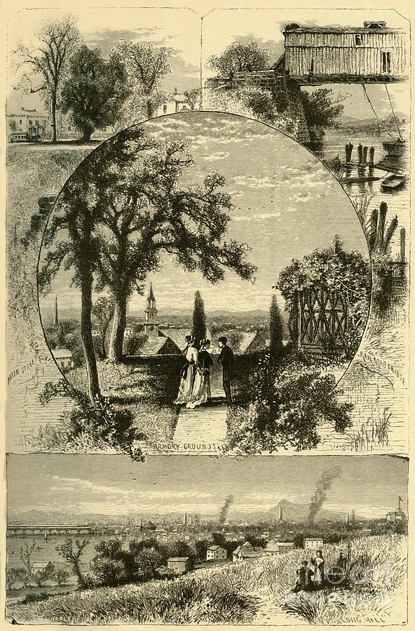 Scenes At Springfield Drawing by Print Collector