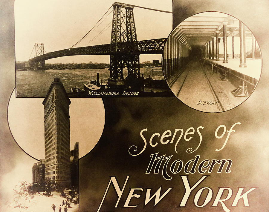 Bridge  - Scenes From Ny by Vintage Apple Collection