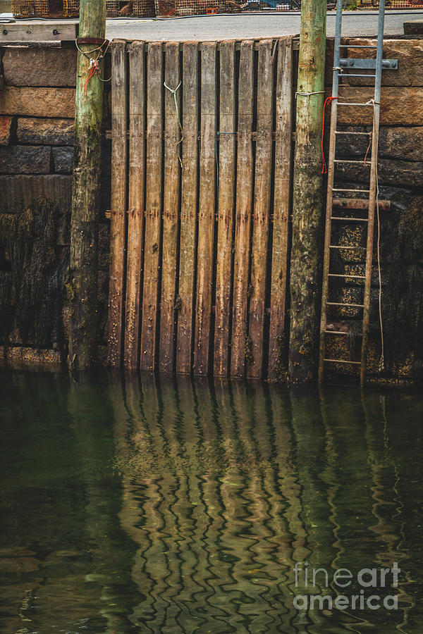 Scenes of a Maine Pier Photograph by Elizabeth Dow