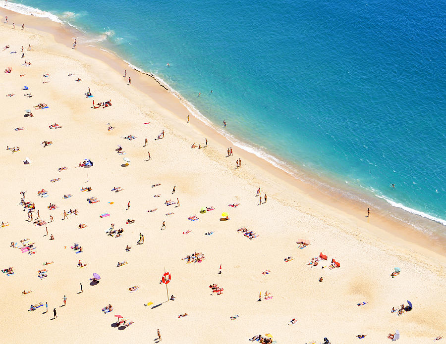 Scenic - Aerial Beach View Photograph by Dusty Maps - Pixels