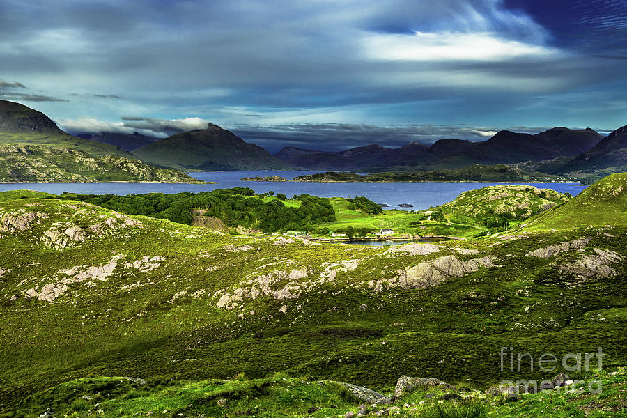 Scenic Coastal Landscape With Remote Village Around Loch Torridon And Loch Shieldaig In Scotland Photograph by Andreas Berthold