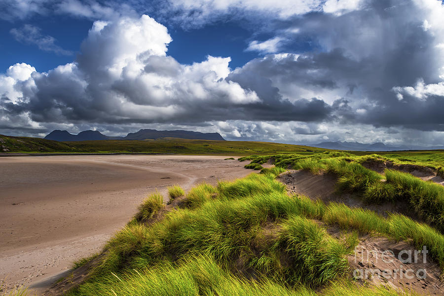 Scenic Dune Landscape At Sandy Achnahaird Beach In Scotland Photograph by Andreas Berthold