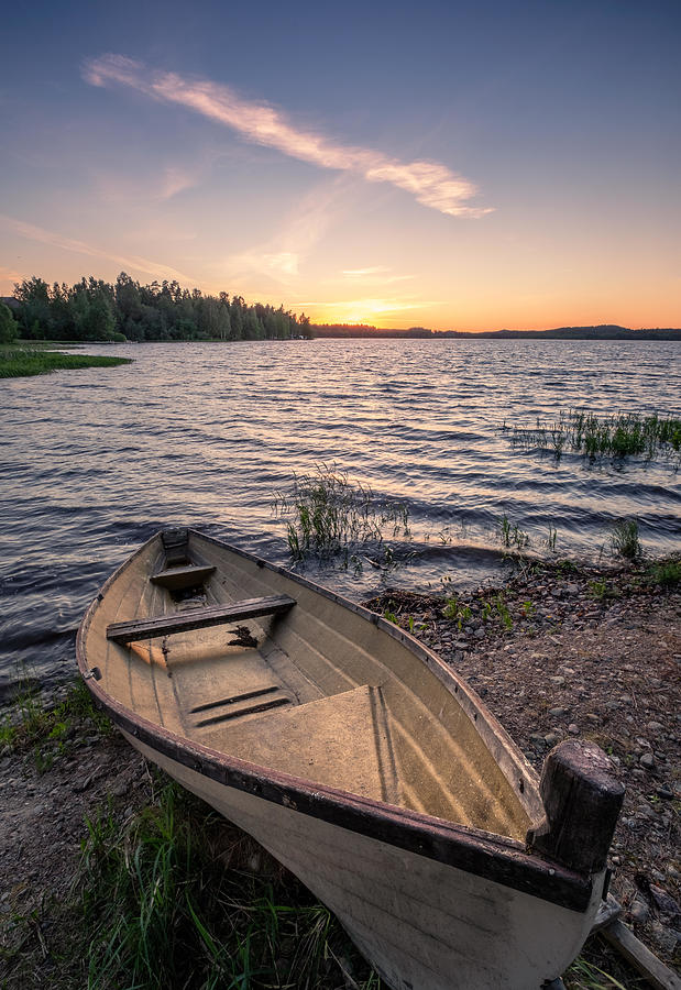 Scenic Landscape With Idyllic Lake View Photograph by Jani Riekkinen ...