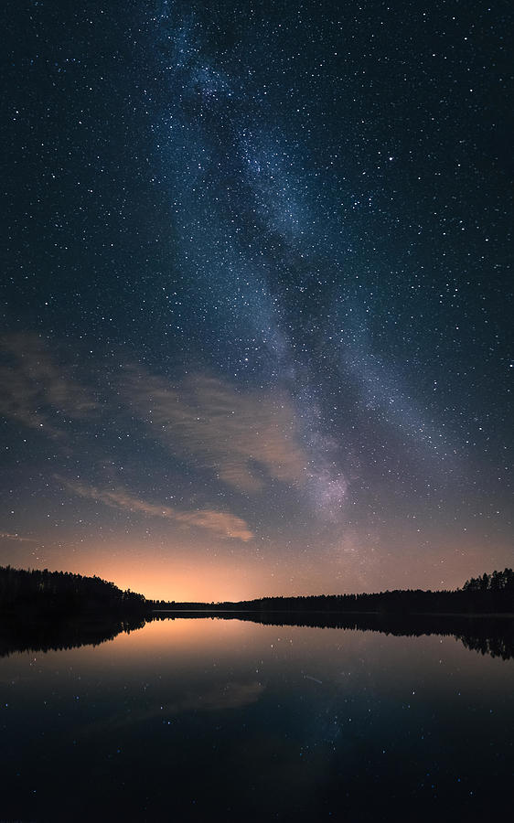 Scenic Nightscape With Milky Way Photograph by Jani Riekkinen - Fine ...