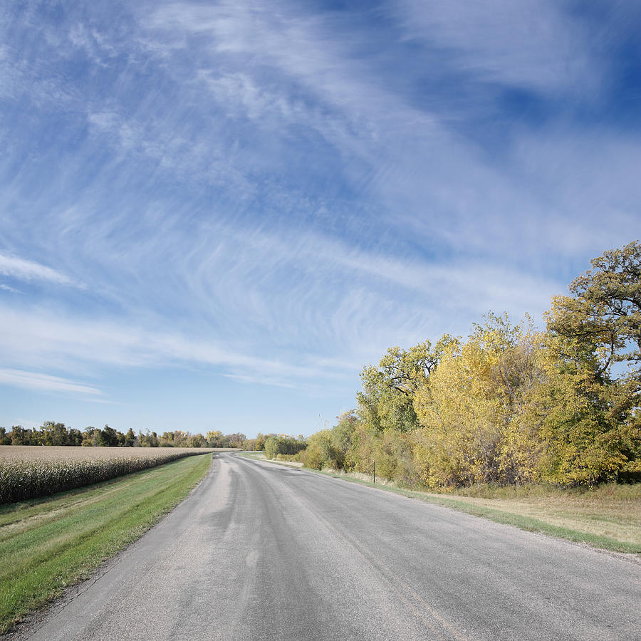 Scenic Road Through Autumn Landscape Photograph by Dlerick