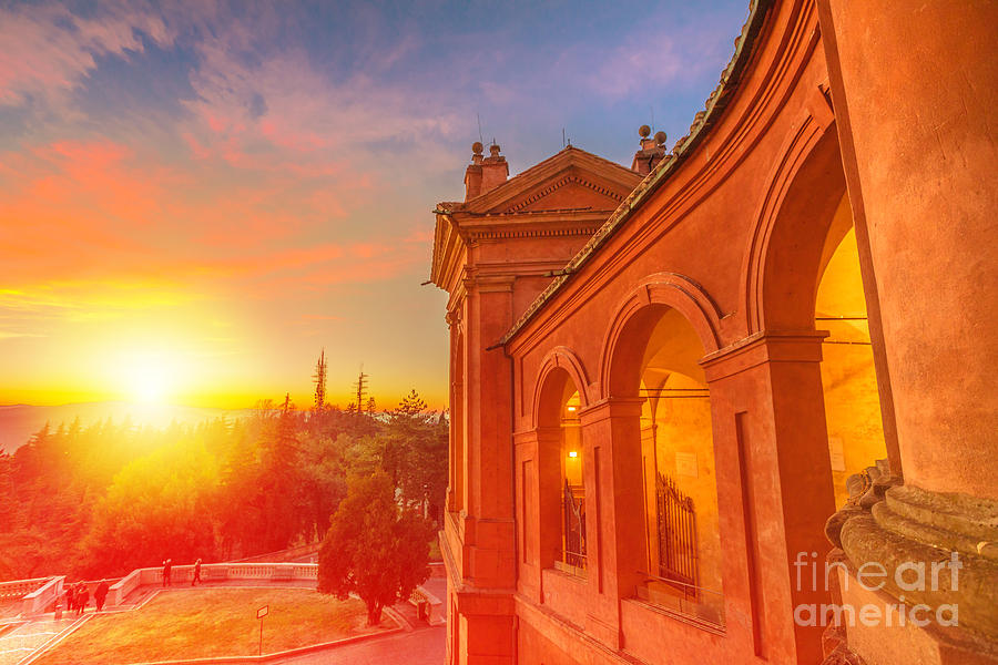 Scenic San Luca Sanctuary Photograph by Benny Marty