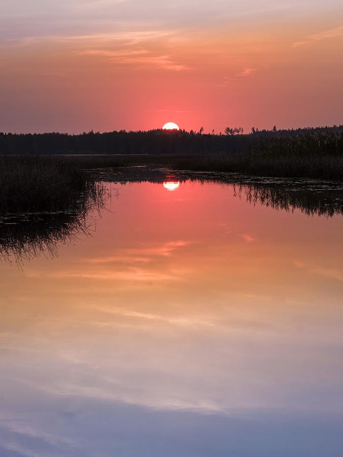 Scenic Sunset Landscape With Water Photograph by Jani Riekkinen Scenic Sunset Landscape With Water Photograph by Jani Riekkinen