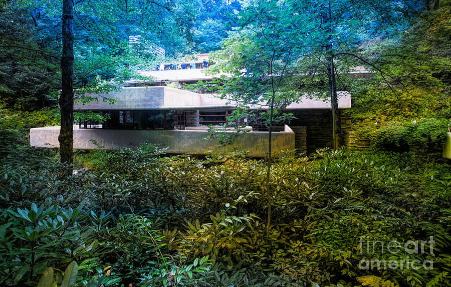 Scenic View Fallingwater Frank Lloyd Wright Architect  Photograph by Chuck Kuhn