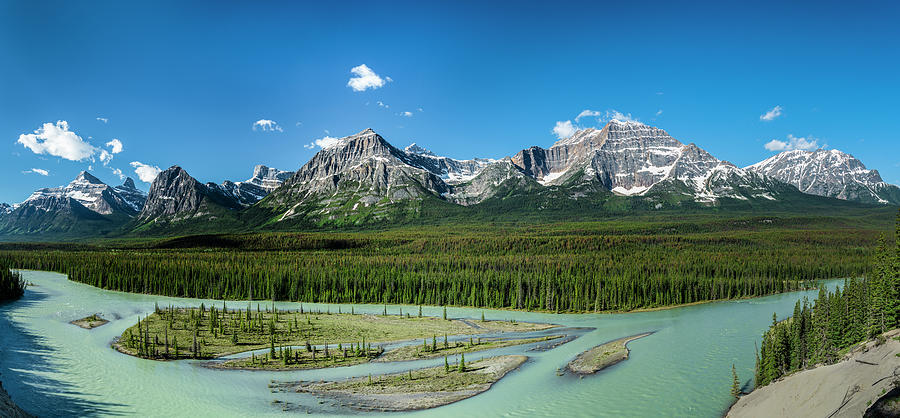 Scenic View Of Athabasca River, Jasper Photograph by Panoramic Images