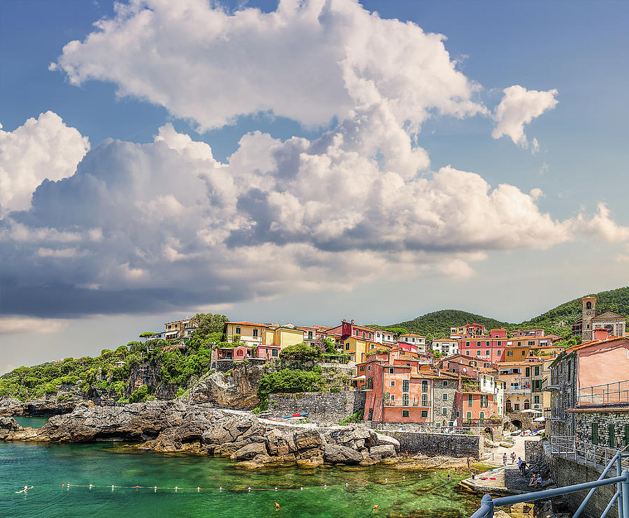 scenic view of Cinque Terre village Photograph by Vivida Photo PC