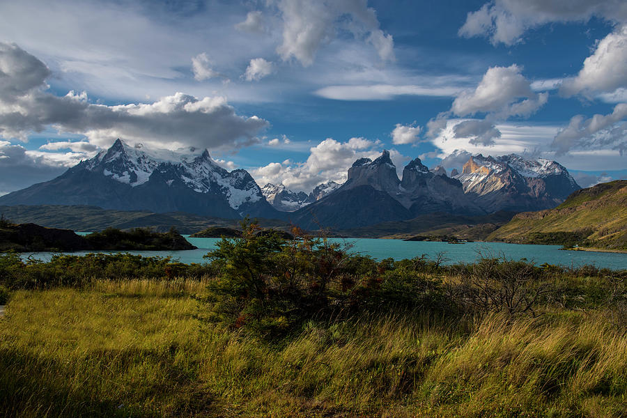 Scenic View Of Torres Del Paine National Park, Patagonia, Chile ...