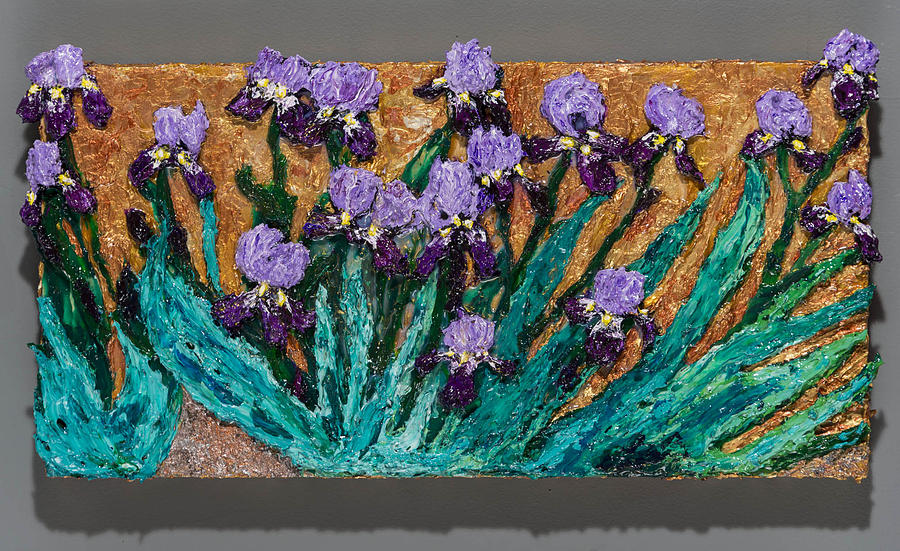 Scent of Irises Painting by Julene Franki