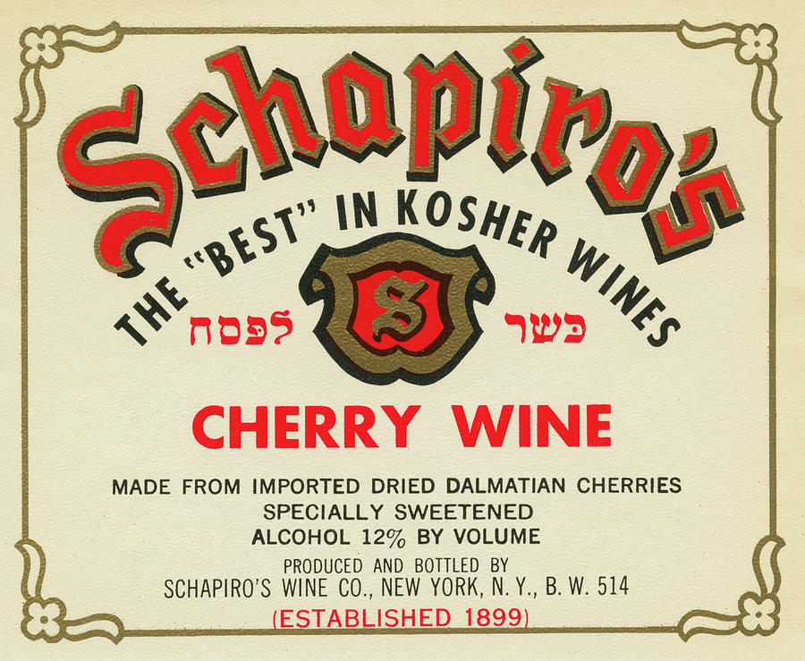 Wine Painting - Schapiros Cherry Wine by Unknown