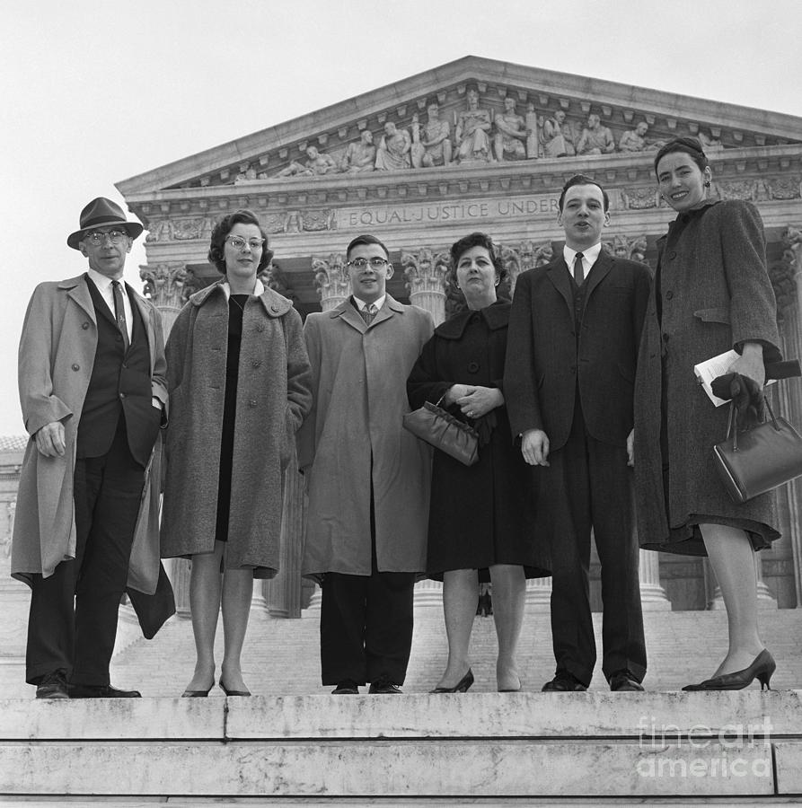 Schempp Family Challenging State Law Photograph by Bettmann
