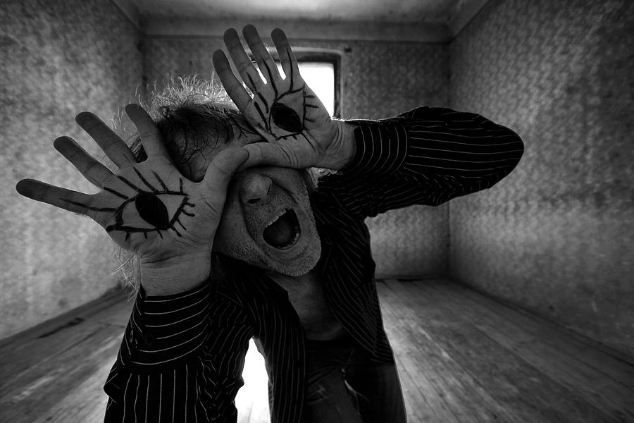Black And White Photograph - Schizophrenia by Mario Grobenski - Psychodaddy