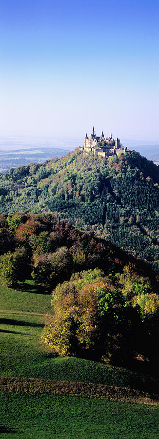 Schloss Hohenzollern On Top Of Hill Photograph by Thomas Winz