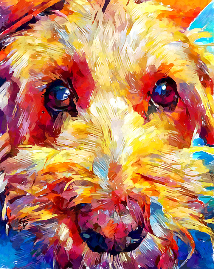 Schnoodle Painting by Chris Butler