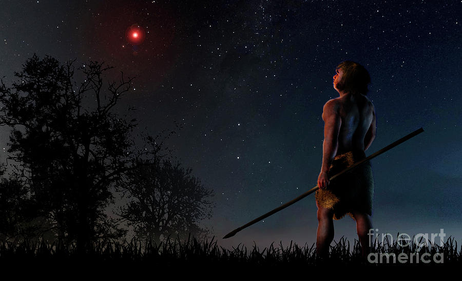Prehistoric Photograph - Scholzs Star In Prehistoric Night Sky by Jose Antonio Penas/science Photo Library