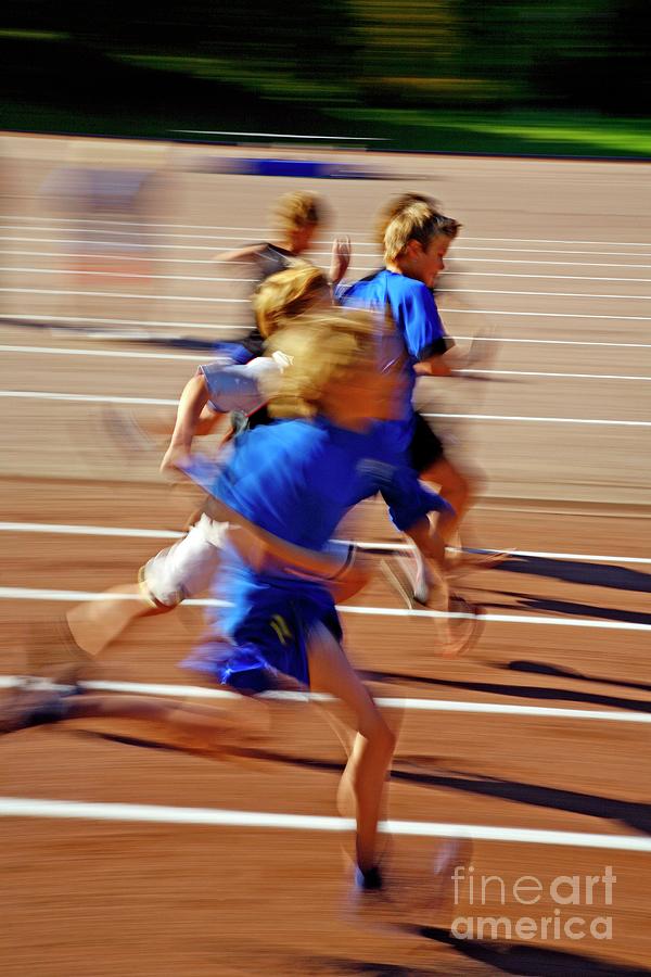 School Athletics Photograph by Bjorn Svensson/science Photo Library