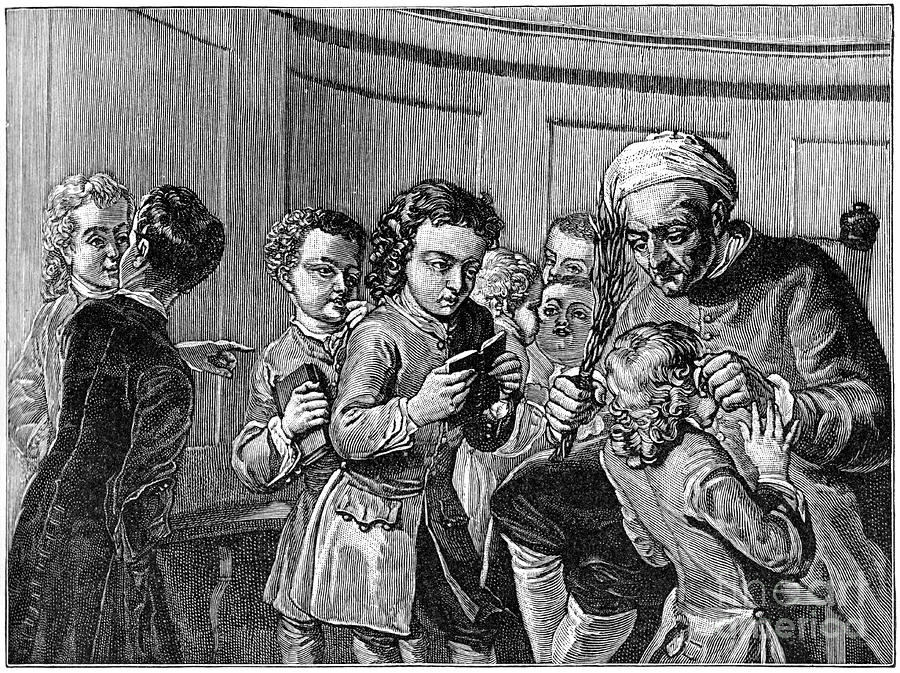 School, Early 18th Century 1894 Drawing by Print Collector