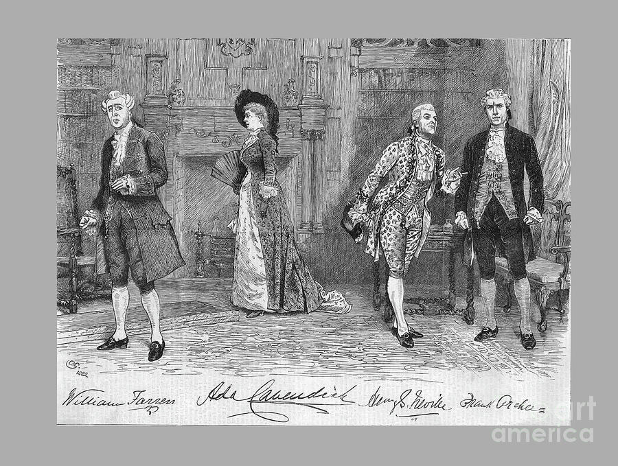 School For Scandal Play Drawing by Print Collector