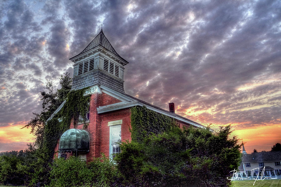 Sunset Photograph - School House 3 by Fivefishcreative