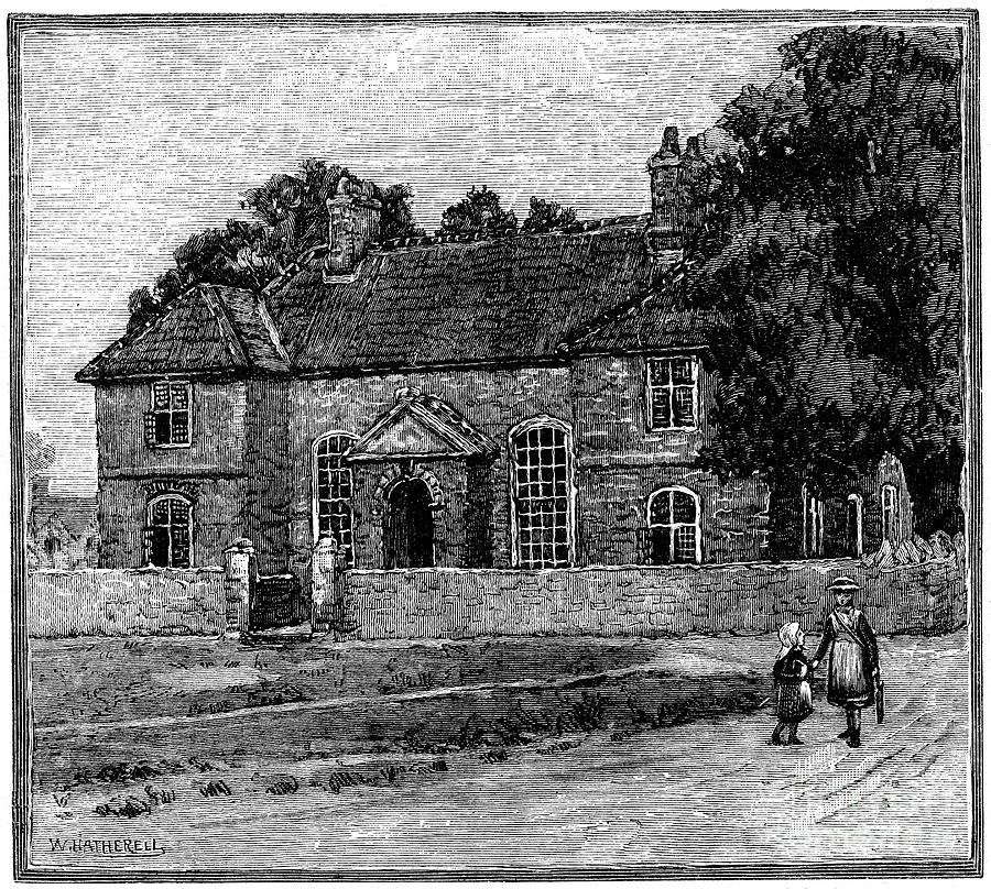 School House, Fishponds, Bristol, C1880 Drawing by Print Collector