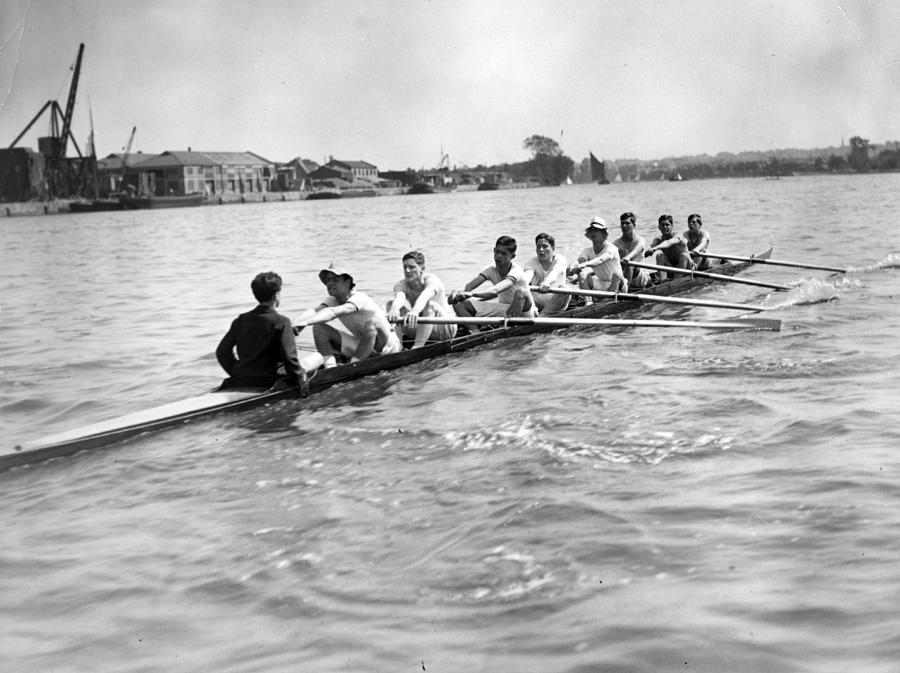 School Rowers Photograph by Topical Press Agency