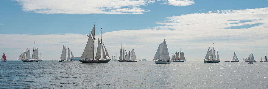 Schooners on the Chesapeake Bay Photograph by Mark Duehmig