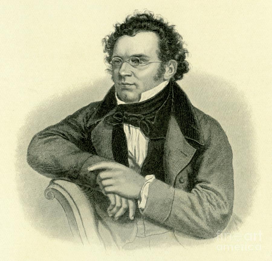 Schubert Drawing by Print Collector