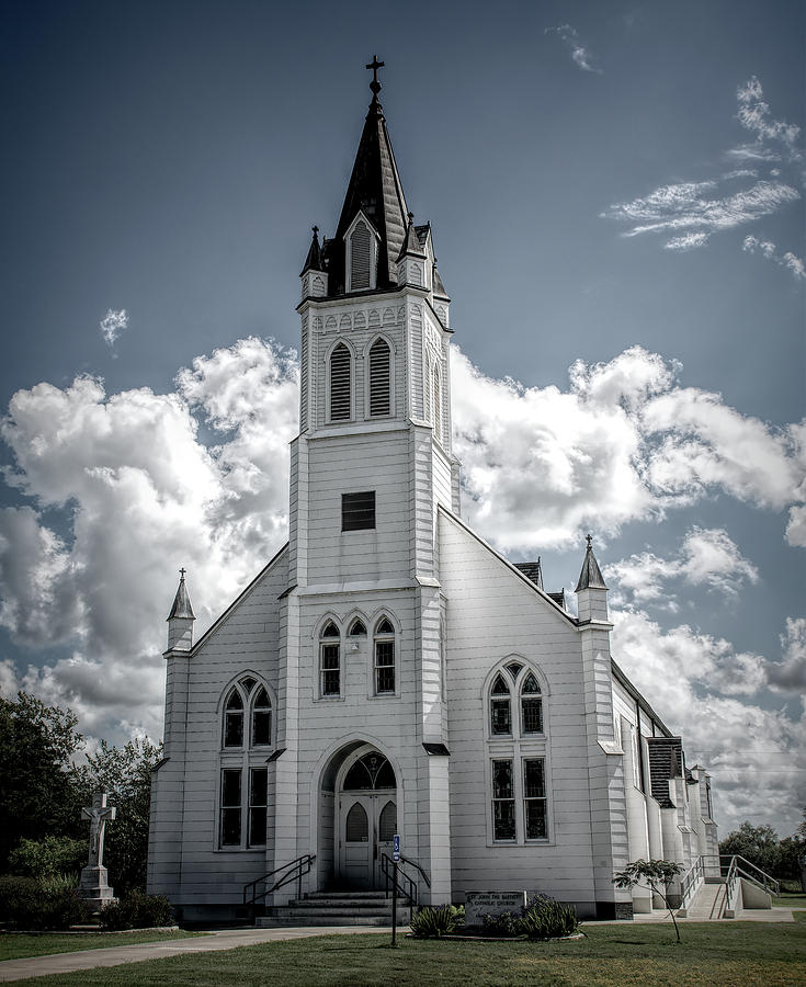 Catholic Church Photograph - Schulenburgs Painted Church by Faith Burns