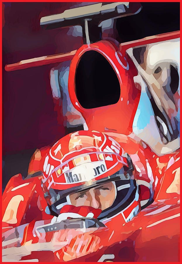 Schumacher Racing Digital Art by Gary Grayson
