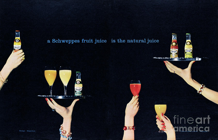 Schweppes Fruit Juice Photograph by Picture Post