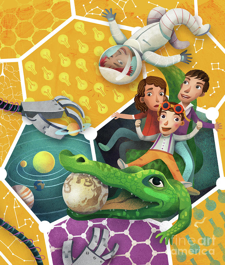 Illustration Digital Art - Science Festival by Runa Anastasiya Rudaya Illustration Digital Art - Science Festival by Runa Anastasiya Rudaya