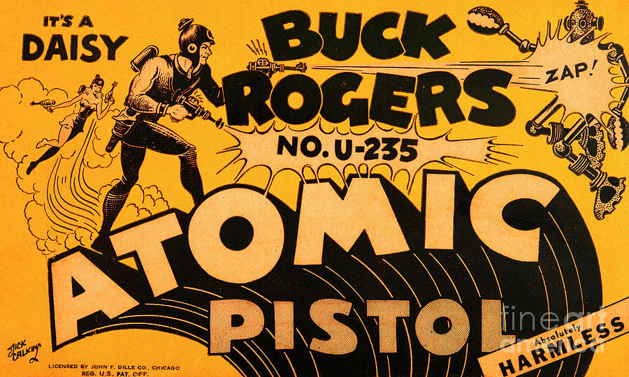 Science Fiction Buck Rogers Atomic Disintegrator Gun Pistol 20190820 Photograph by Wingsdomain Art and Photography