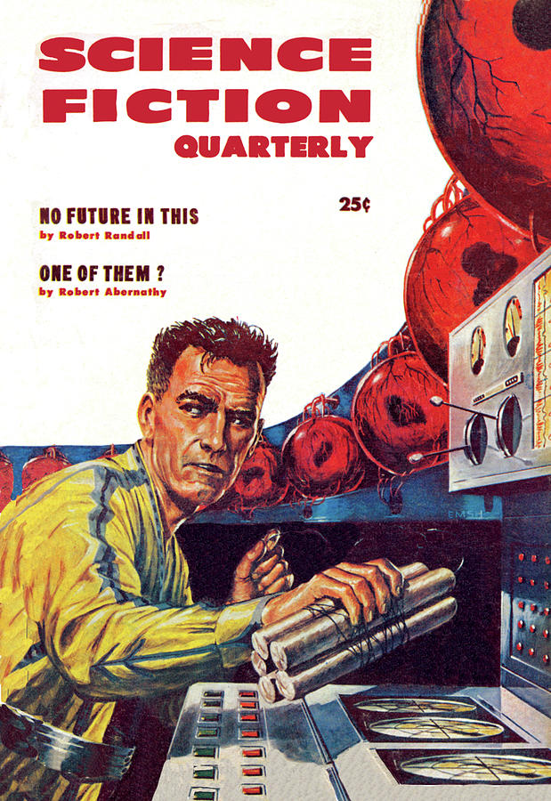 Science Fiction Quarterly: One of Them? Painting by Ed Emshwiller