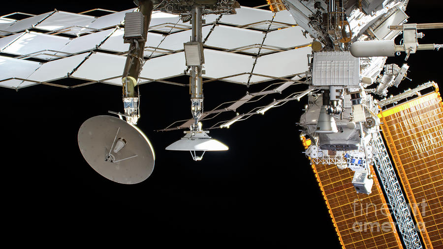 Science Instruments Mounted On The Iss Photograph by Nasa/science Photo Library