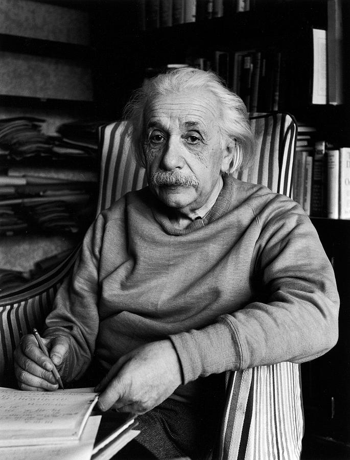 Albert Einstein Photograph - Scientist Albert Einstein by Alfred Eisenstaedt