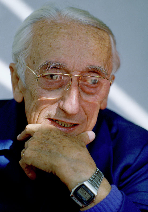 Scientist Jacques Cousteau Photograph by Shaun Higson