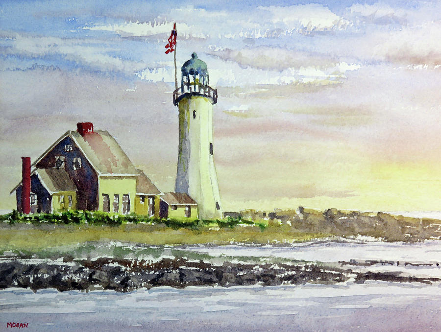 Scituate Light Painting by Paul Mogan - Fine Art America