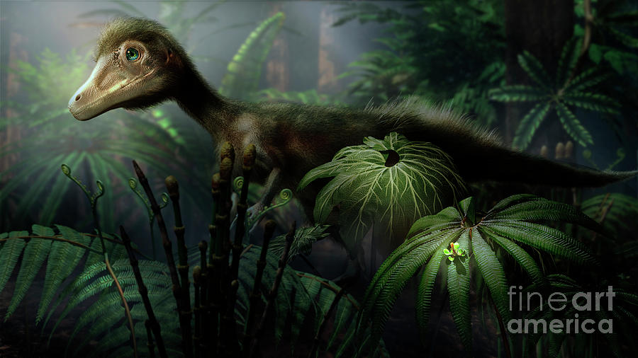 Sciurumimus Dinosaur by Masato Hattori/science Photo Library